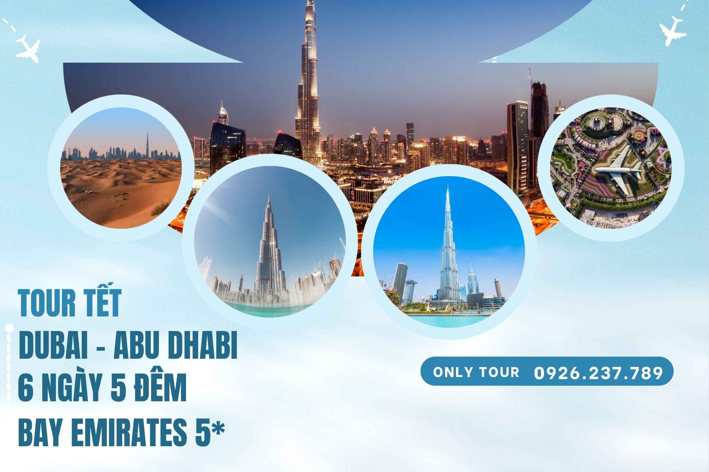 Tour Du Lịch Dubai 6 Ngày 5 Đêm bay EmiratesKhởi Hành Tết Âm Lịch 2026